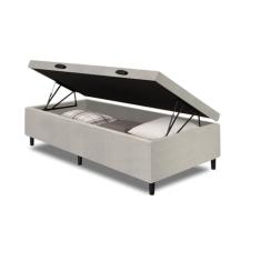 Cama Box Com Baú Solteiro 0,88m com 41cm de Altura Prince Branco