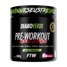 Pre Workout Zero Carbo Pote 300g Diabo Verde - FTW, Pink Lemonade