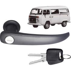 MaÇAneta Externa Meio Kombi Clipper 75 A 99 Preta Com Chave - CILIPART