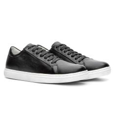 Tenis Casual Masculino em Couro Linha Phoenix Sapatenis Conforto Cotidiano Dia a Dia-Masculino