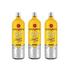 Kit Gin Eternity Tropical Fruits - Gin Doce 950ml 3 Unidades