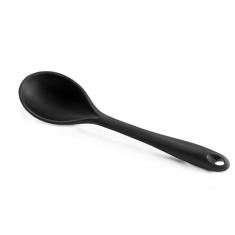 Mimo Style Colher de Silicone Preta, Material de Silicone Resistente e Flexível, Suporta Temperaturas de Até 220ºC, Prática, Simples e Leve Pesando Apenas 130 Gramas Facilitando o Manuseio