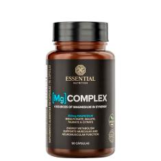 Mg Complex - 90 Cápsulas - 4 tipos de magnésio - Essential Nutrition