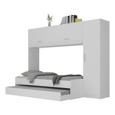 Guarda-roupa com Bicama Branco Multimóveis