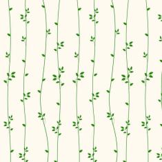 Papel De Parede Linhas Com Folhas Verde Adesivo Sala Quarto