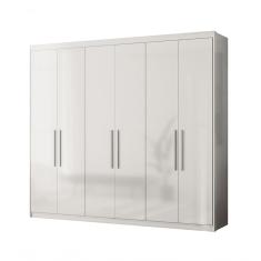 Guarda Roupa Casal 6 Portas Venice Demobile branco