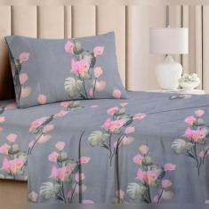 Jogo de Cama Solteiro 2 Peças Superior Micropercal Masculino Feminino 