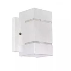 Arandela Dois Fachos Frisos Efeito Uso Externo 1401 Branco