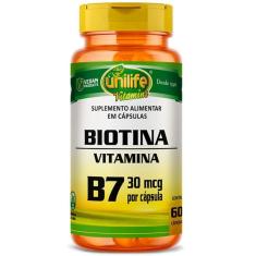 Vitamina B7 Biotina 60 Capsulas 500 Mg