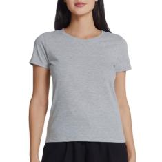 Camiseta Feminina Hering 0241, Cinza, G