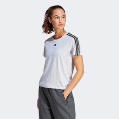 Camiseta Adidas Essentials 3 Listras Feminina-Feminino