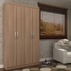 Armário Multiuso 4 Portas 8 Prateleiras Milão Yescasa