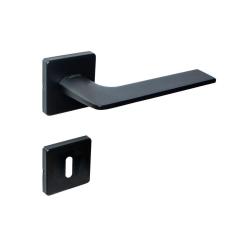 Fechadura Interna Imab Malba Roseta Quadrada Preta 55Mm