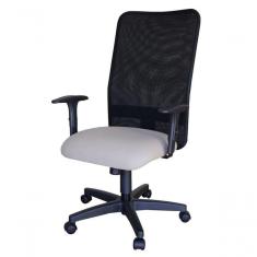 Cadeira Para Escritório Encosto Em Tela Mesh Peruggia Cinza