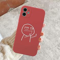 Capa de telefone engraçada para iphone 11 12 13 pro max mini capas de dedo médio para iphone 7 8 plus x xr xs max capa traseira macia, vermelho t2622, para iphone 13pro max