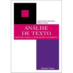 Análise de Texto: Método Geral e Aplicações no Direito