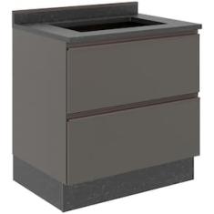 Balcão Cooktop Bartira Linea 4 Bocas 1 Gaveta com Porta Basculante