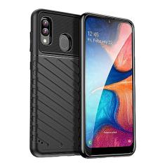 Capas para Samsung Galaxy M10S.Caso básico,Botão de pressão flexível / 360 ° Proteção completa,Sensação arenácea