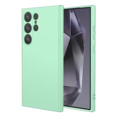 EUAGVQY Capa para Galaxy S24 Ultra Samsung S24 Ultra, capa de silicone líquido com proteção total de microfibra macia forro de microfibra antiarranhões à prova de choque para Samsung Galaxy S24 Ultra,