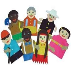 Fantoches Inclusao Social Com 7 Personagens Em Feltro