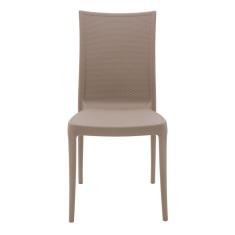 Cadeira Tramontina Laura Rattan Em Polipropileno E Fibra De Vidro Camurça