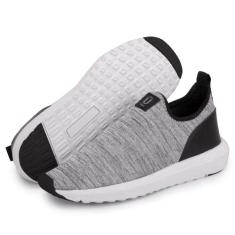 Tênis Unissex Caminhada Academia Tam.35 ao 45 - UOLK, Cinza com preto,