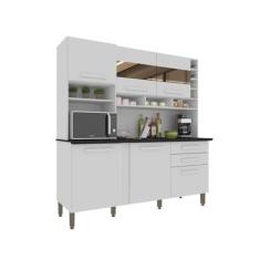 Armário de Cozinha Porta com Espelho 6 Portas 2 Gavetas Alexia Imop, b