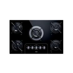 Cooktop 5 Bocas Consul CD075 Preto a Gás GLP - Facilite CD075AE, Preto