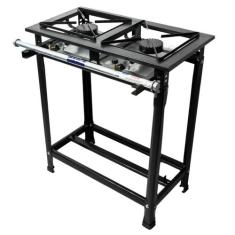 Fogão Industrial 2 Bocas 30x30cm Alta Pressão P5 JCN - Fundiferro