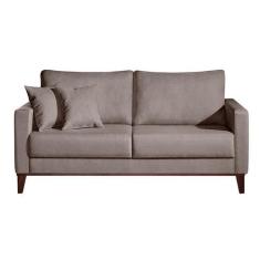 Sofá 2 lugares Kivik Linho Liso Caqui - Keva