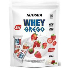 Whey Protein Grego 3W 900g Refil Nutrata Rende 22 doses-Unissex