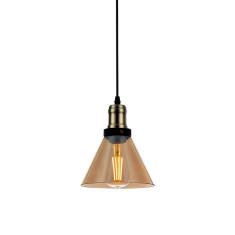 Pendente Vintage Vidro Cone Blumenau Âmbar