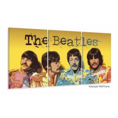 Quadro Decorativo The Betlles Musica 120x60 3 peças