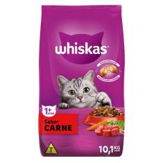 Ração Whiskas Carne para Gatos Adultos - 10,1 Kg