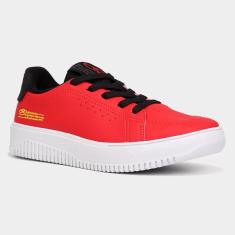 Tênis Infantil Olympikus Eros Infantil Masculino - Vermelho e Preto