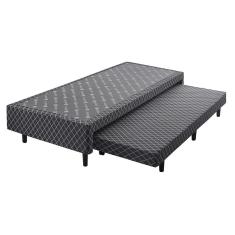 Cama Box com Auxiliar Vila Real Solteiro Estofama