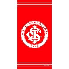 Toalha de Banho Praia e Piscina Brasão Internacional Licenciado Times Buettner Veludo Estampada