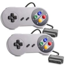 2 Controle Para Super Nintendo Joystick Snes Botão Colorido - TechBras