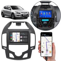 Multimídia Android-Auto I30 2009-2012 7 Pol MP5 Com Furo para Porta Tr