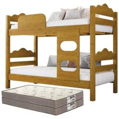 Beliche Robusta Moderna Vira Duas Camas Com 2 Colchões D33 - TopDeal E