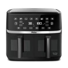 Air Fryer Philco 10L Cesto Duplo 2000W PAF10A, Preto, 220V