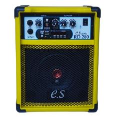 Caixa Som Amplificada Violão Guitar Bluet - 40W Rms Amarelo