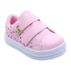 Tênis Meninas De Borboleta E Coração Delicado E Charmoso - Blug Blug, 