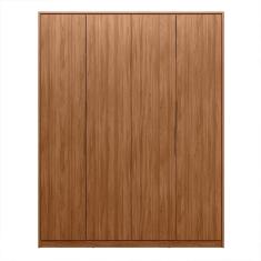 Guarda Roupa Casal 4 Portas Brooklyn Nogueira Touch