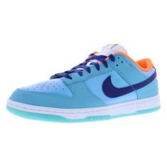 Nike Tênis masculino Dunk Low SE (HQ1538-416, azul báltico/laranja total/branco/azul real profundo), Azul báltico/laranja total/branco/azul real profundo, 42