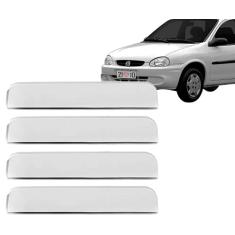 KIT APLIQUE CROMADO DA MAÇANETA CORSA CLASSIC 4P 02 A 16