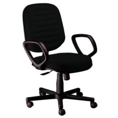 Cadeira Diretor Gomada Com Braços Linha Blenda Preto