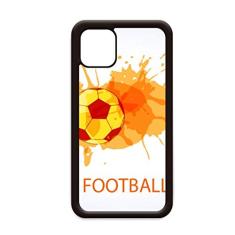 Capa esportiva de futebol laranja para iPhone 12 Pro Max para Apple Mini Mobile Case Shell