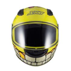 Capacete Sky Two Zombie Verde Fosco Transf Verde 60 - Motosky