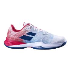 Tênis Babolat Jet Mach 3 All Court Branco e Azul Masculino-Masculino
